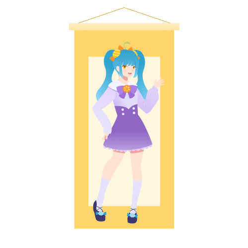 anime cat tapestry v2